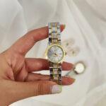 ساعت کاسیو سفید طلایی زنانه