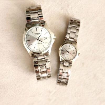 ساعت کاسیو سفید مردانه و زنانه