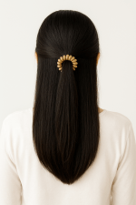 کش مو فنری - روی سر