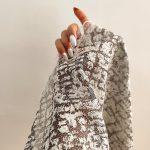 روسری سه گوش تور مجلسی