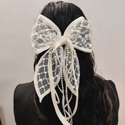 گیره مو پاپیونی توری_نمای کلی