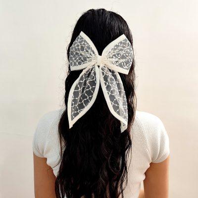 گیره مو پاپیونی توری کد 1003