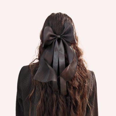 گیره مو پاپیونی حریر کد 1004