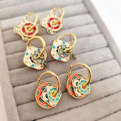 گوشواره های میناکاری