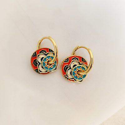 گوشواره میناکاری ضد حساسیت