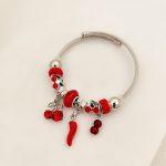 دستبند پاندورا قرمز