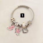 دستبند پاندورا صورتی