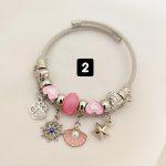 دستبند پاندورا صورتی