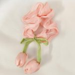 کش مو حریر صورتی