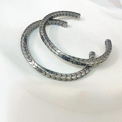 دستبند مردانه طرح گندمی