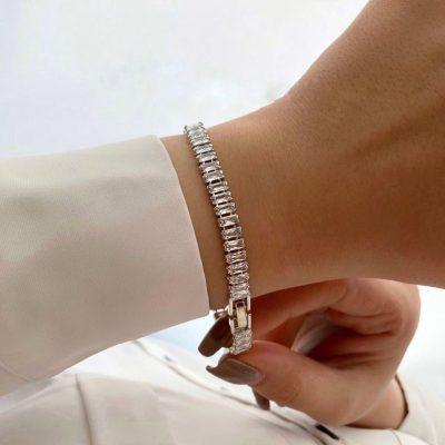 دستبند تنیسی زنانه مجلسی