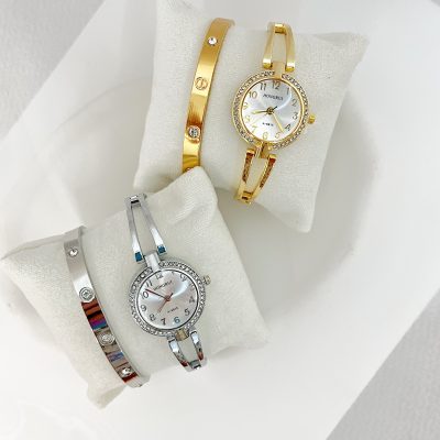 ساعت زنانه و دستبند شیک