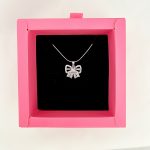 گردنبند جواهری نگین ثابت دخترانه